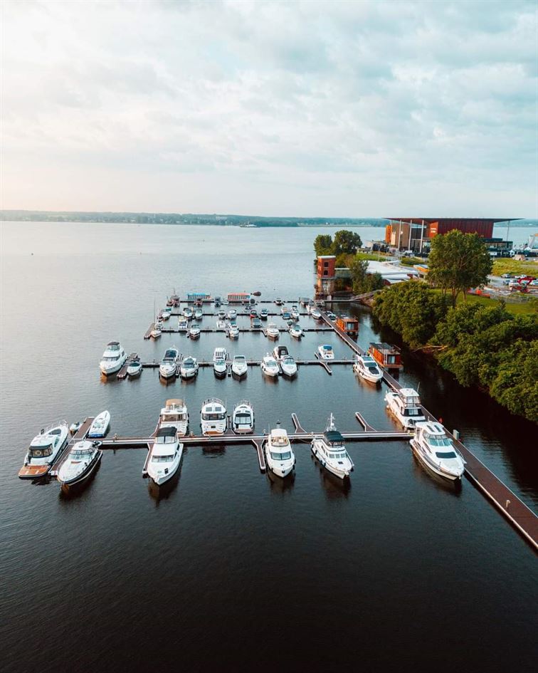 Yacht Club Trois-Rivières - Marina à Trois-Rivières - Vue aérienne